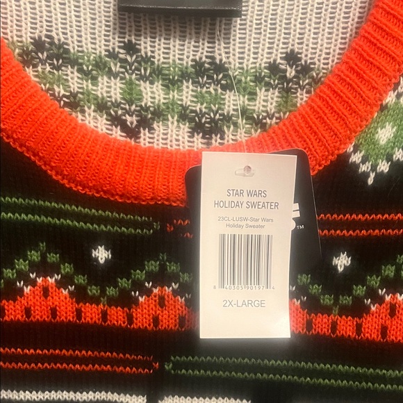 Star Wars Men's Crewneck Sweater - Black, Green, Orange - Picture 2 of 3